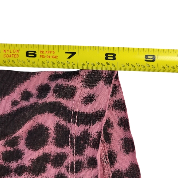Torrid Lovesick Destructed Dress Size 2 2X 18/20 Pink Black Animal Print New - Picture 14 of 16